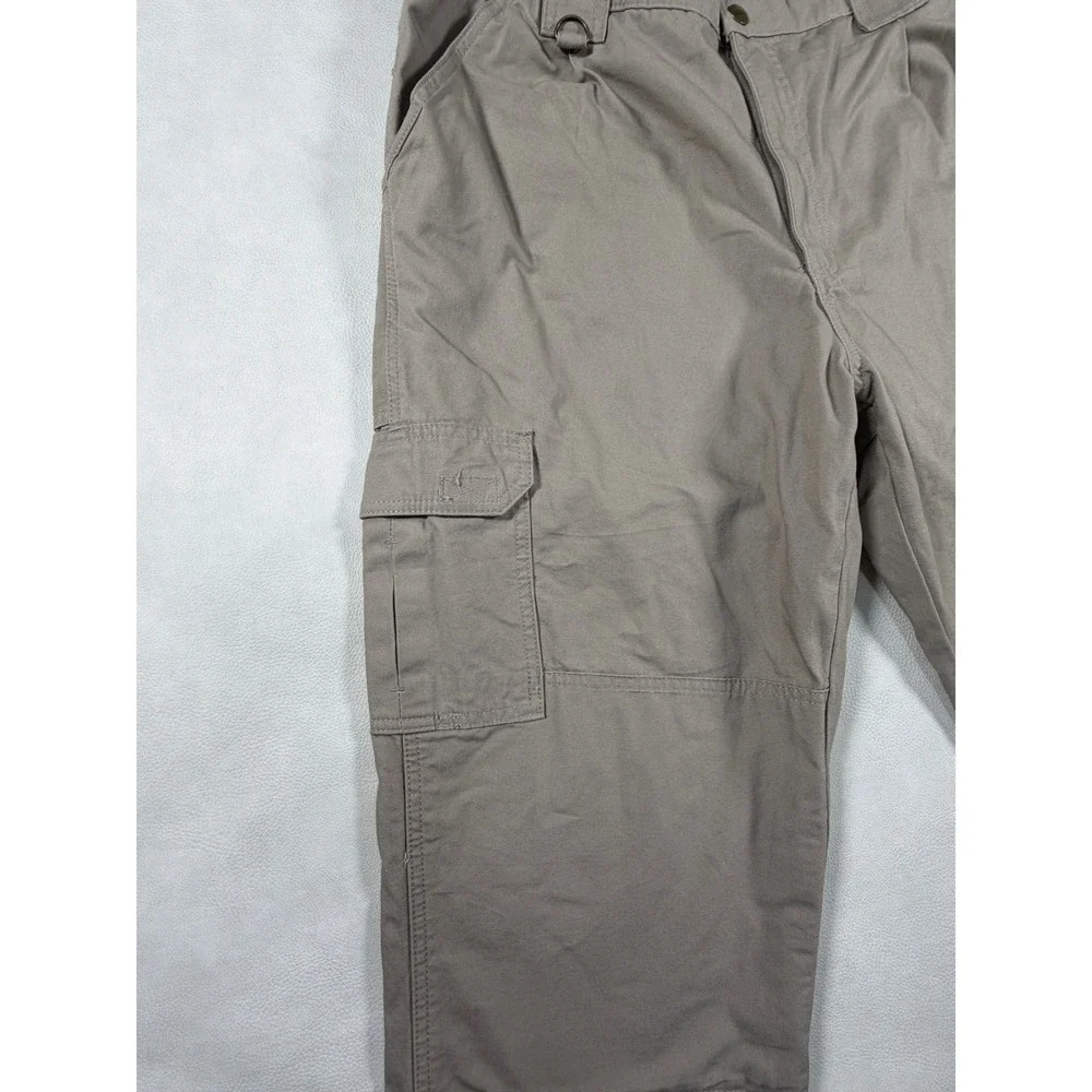 5.11 Tactical Series Mens 38x32 Khaki Tan Cotton Canvas‎ Utility Hiking Pants